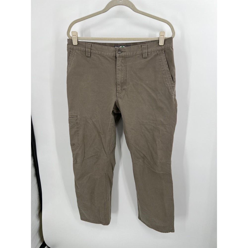 Arborwear Mens Tree Climbers Gear Work Pants Brown 36x30 Cotton Stretch Utility